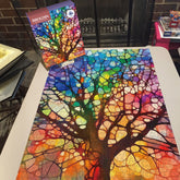 Webend in Farbsäge 1000 Stücke